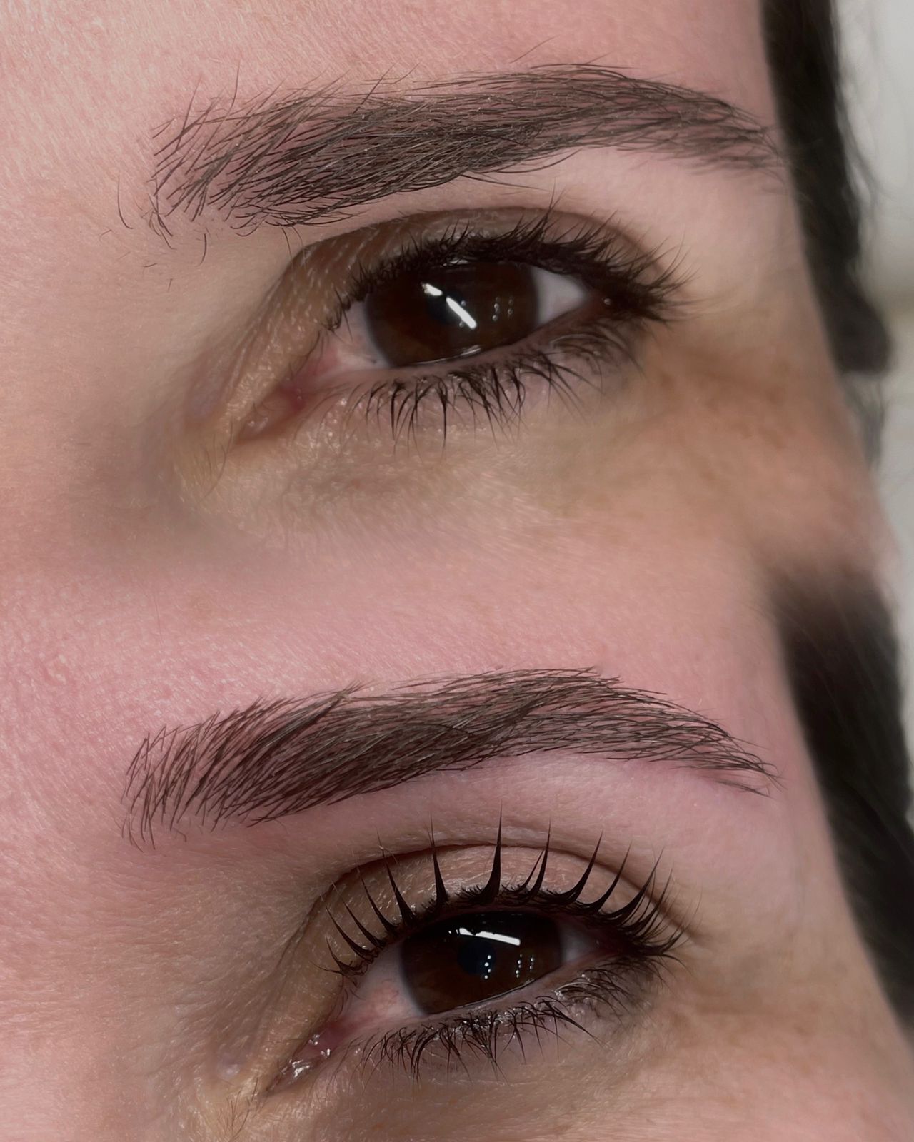 Lash Lifting — antes e depois