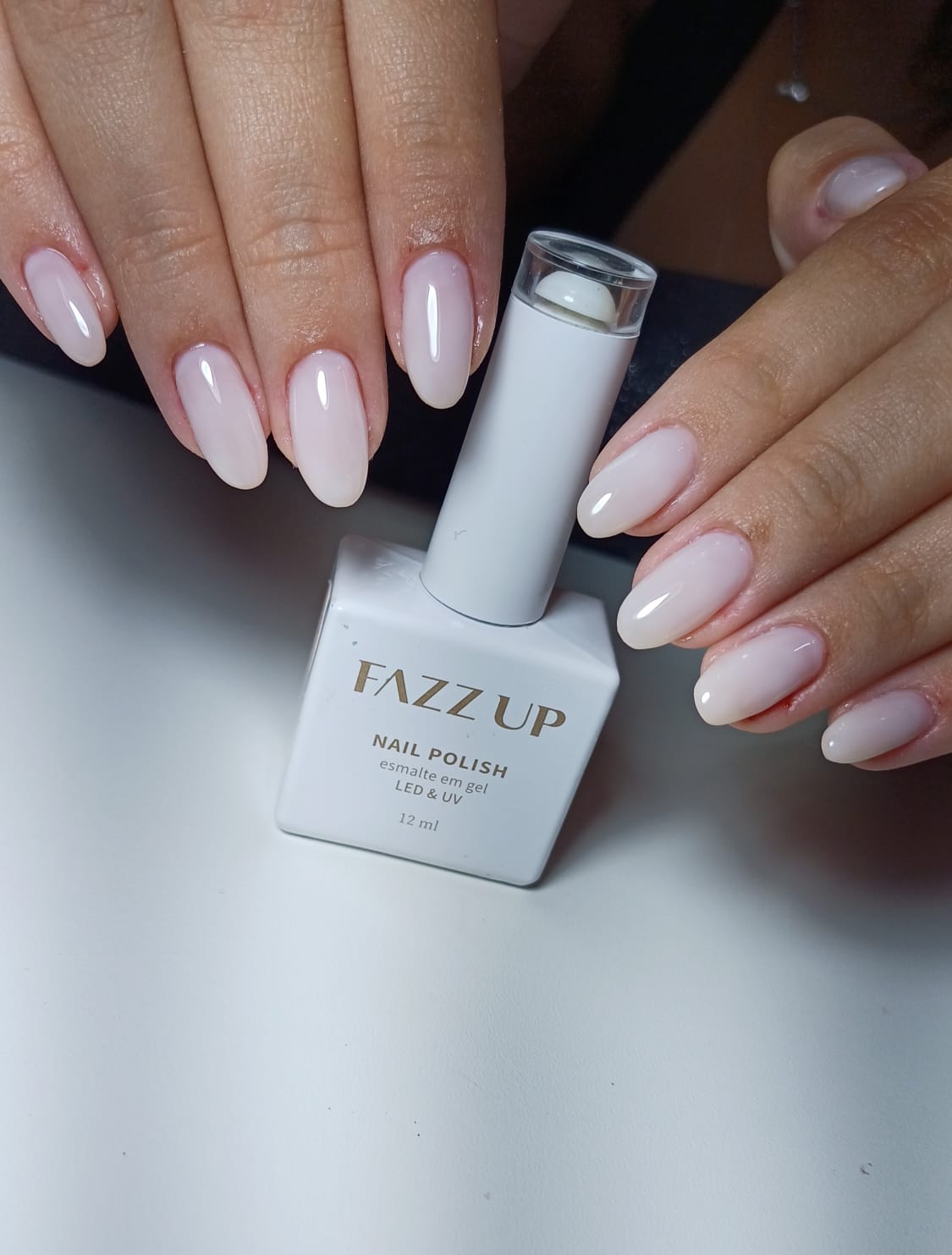 Alongamento rosa claro